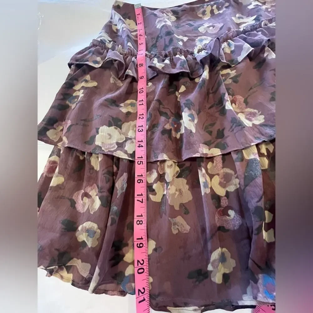 NWOT: Ralph Lauren Floral Tiered Skirt in Size 10